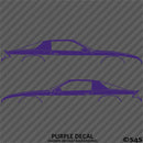 Chevy Camaro 3rd Gen Iroc-Z Z28 Silhouette Car Silhouette Vinyl Decal (PAIR)
