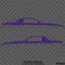 Chevy Camaro 3rd Gen Iroc-Z Z28 Silhouette Car Silhouette Vinyl Decal (PAIR)