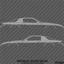 Chevy Camaro 3rd Gen Iroc-Z Z28 Silhouette Car Silhouette Vinyl Decal (PAIR)