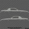 Chevy Camaro 3rd Gen Iroc-Z Z28 Silhouette Car Silhouette Vinyl Decal (PAIR)
