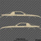 Chevy Camaro 3rd Gen Iroc-Z Z28 Silhouette Car Silhouette Vinyl Decal (PAIR)