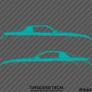 Chevy Camaro 3rd Gen Iroc-Z Z28 Silhouette Car Silhouette Vinyl Decal (PAIR)