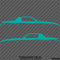 Chevy Camaro 3rd Gen Iroc-Z Z28 Silhouette Car Silhouette Vinyl Decal (PAIR)