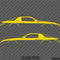 Chevy Camaro 3rd Gen Iroc-Z Z28 Silhouette Car Silhouette Vinyl Decal (PAIR)