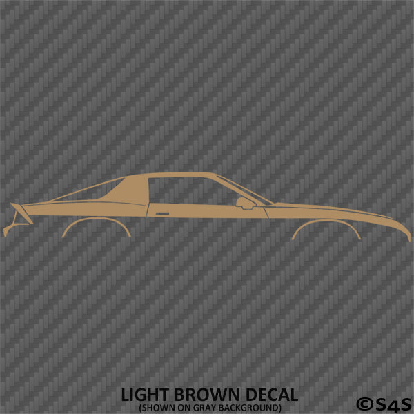 Chevy Camaro 3rd Gen Iroc-Z Z28 Car Silhouette Vinyl Decal