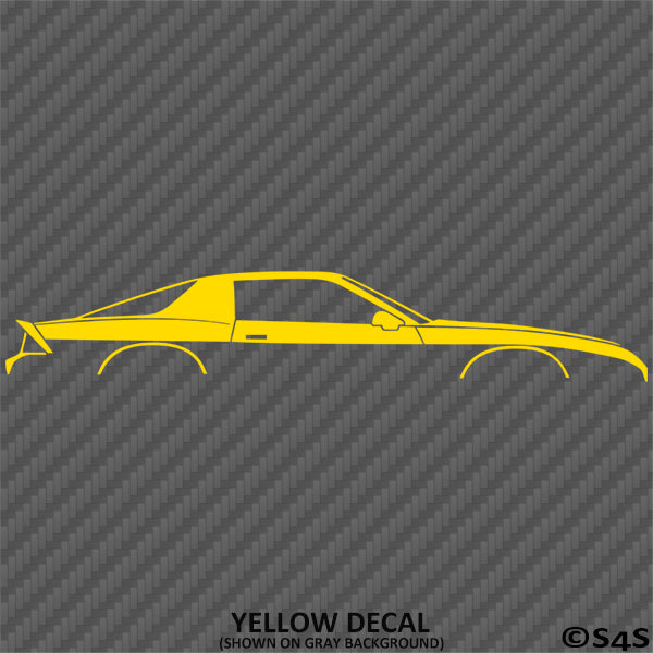 Chevy Camaro 3rd Gen Iroc-Z Z28 Car Silhouette Vinyl Decal
