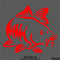 Carp Fish Silhouette Hunting Vinyl Decal