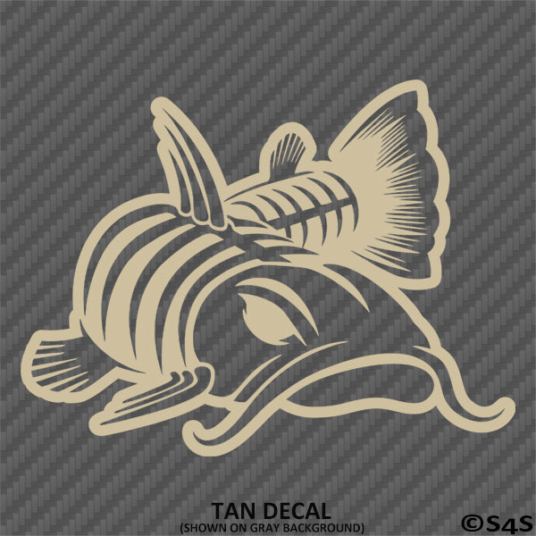 Catfish Silhouette Noodling Fishing Vinyl Decal – S4S Designs