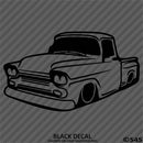 Classic Pickup Truck Lowered Stepside Silhouette Vinyl Decal