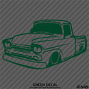 Classic Pickup Truck Lowered Stepside Silhouette Vinyl Decal