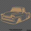 Classic Pickup Truck Lowered Stepside Silhouette Vinyl Decal