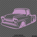 Classic Pickup Truck Lowered Stepside Silhouette Vinyl Decal
