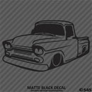 Classic Pickup Truck Lowered Stepside Silhouette Vinyl Decal