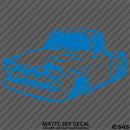 Classic Pickup Truck Lowered Stepside Silhouette Vinyl Decal