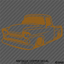 Classic Pickup Truck Lowered Stepside Silhouette Vinyl Decal
