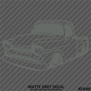 Classic Pickup Truck Lowered Stepside Silhouette Vinyl Decal
