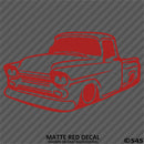 Classic Pickup Truck Lowered Stepside Silhouette Vinyl Decal