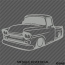 Classic Pickup Truck Lowered Stepside Silhouette Vinyl Decal