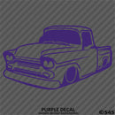 Classic Pickup Truck Lowered Stepside Silhouette Vinyl Decal