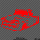 Classic Pickup Truck Lowered Stepside Silhouette Vinyl Decal