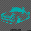 Classic Pickup Truck Lowered Stepside Silhouette Vinyl Decal