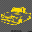 Classic Pickup Truck Lowered Stepside Silhouette Vinyl Decal
