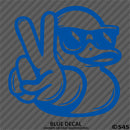 For Jeep: Cool Duck Peace Wave Vinyl Decal