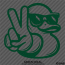For Jeep: Cool Duck Peace Wave Vinyl Decal