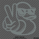 For Jeep: Cool Duck Peace Wave Vinyl Decal
