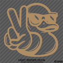 For Jeep: Cool Duck Peace Wave Vinyl Decal