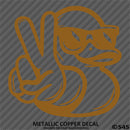 For Jeep: Cool Duck Peace Wave Vinyl Decal