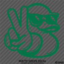 For Jeep: Cool Duck Peace Wave Vinyl Decal