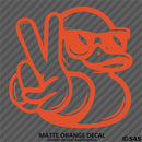 For Jeep: Cool Duck Peace Wave Vinyl Decal