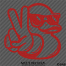 For Jeep: Cool Duck Peace Wave Vinyl Decal