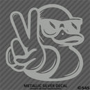 For Jeep: Cool Duck Peace Wave Vinyl Decal