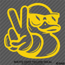 For Jeep: Cool Duck Peace Wave Vinyl Decal