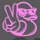 For Jeep: Cool Duck Peace Wave Vinyl Decal