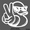 For Jeep: Cool Duck Peace Wave Vinyl Decal