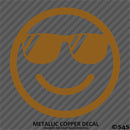 Cool Smiley Face With Sunglasses Vinyl Decal