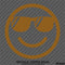 Cool Smiley Face With Sunglasses Vinyl Decal