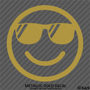 Cool Smiley Face With Sunglasses Vinyl Decal