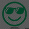 Cool Smiley Face With Sunglasses Vinyl Decal