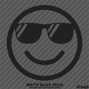 Cool Smiley Face With Sunglasses Vinyl Decal