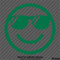 Cool Smiley Face With Sunglasses Vinyl Decal