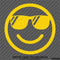 Cool Smiley Face With Sunglasses Vinyl Decal