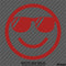 Cool Smiley Face With Sunglasses Vinyl Decal