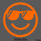 Cool Smiley Face With Sunglasses Vinyl Decal