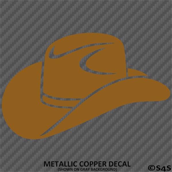 Cowboy Hat Silhouette Western Vinyl Decal