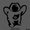 Cowgirl Silhouette Western Vinyl Decal