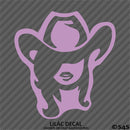 Cowgirl Silhouette Western Vinyl Decal